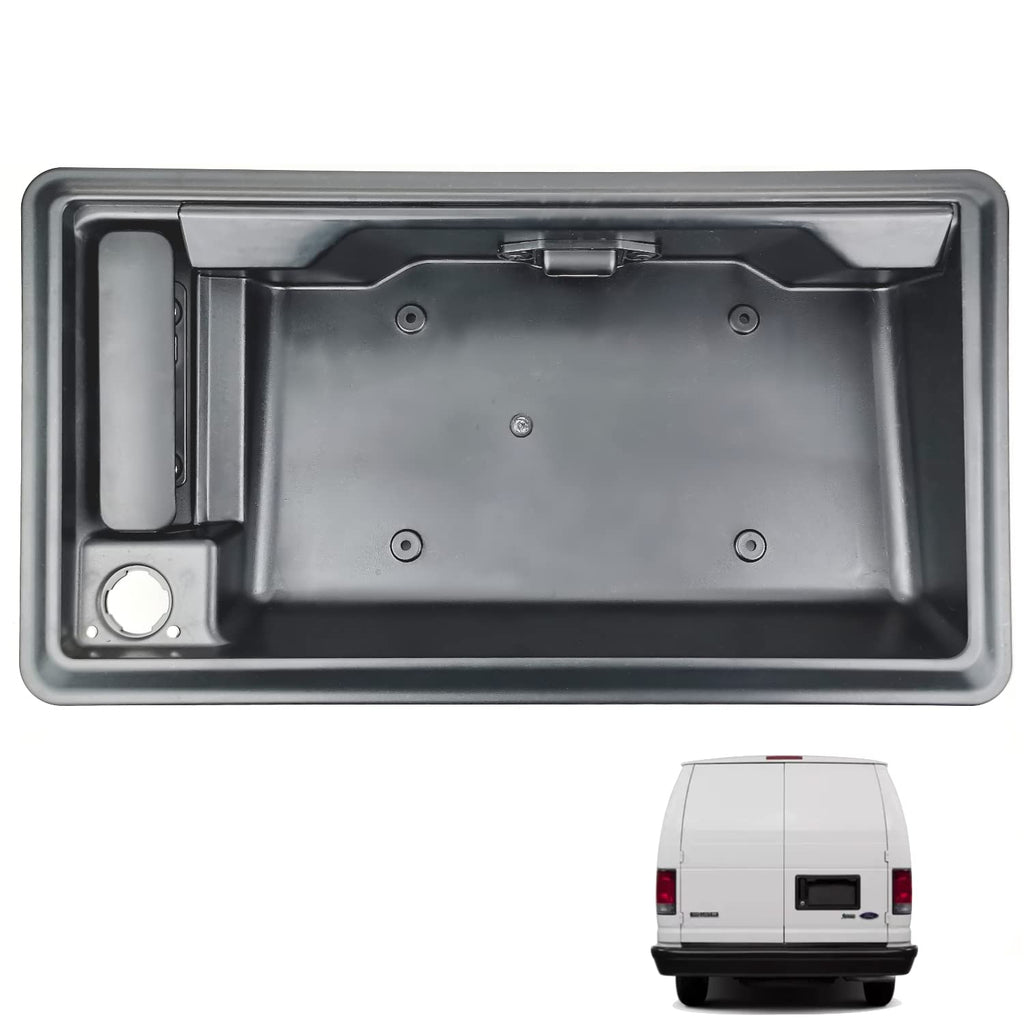 Rear Exterior Cargo Door Handle & License Plate Housing Frame Bracket U4060