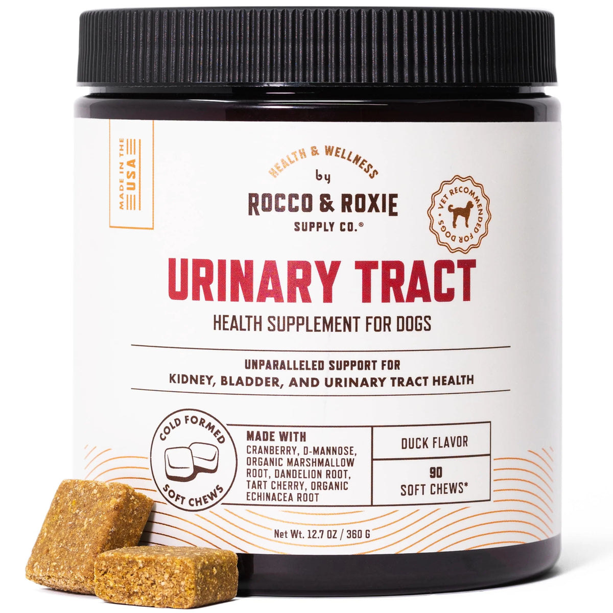 Duck Flavored Soft Chews Dog UTI Treatment 90 ct J88530