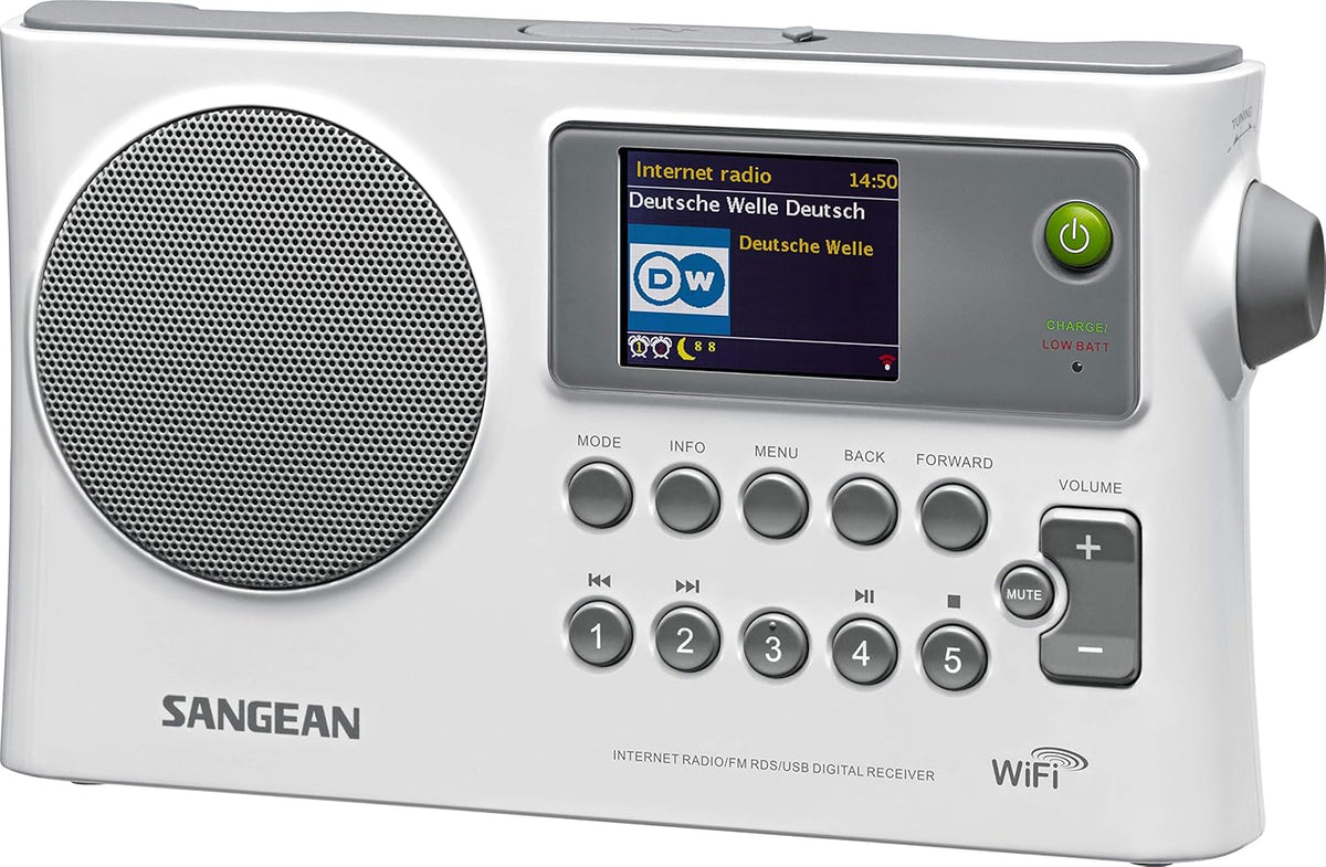 Gray/White Internet Radio with Color Display S6952