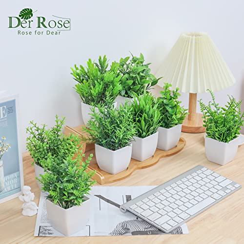 8 Packs Artificial Faux Potted Plants Q407