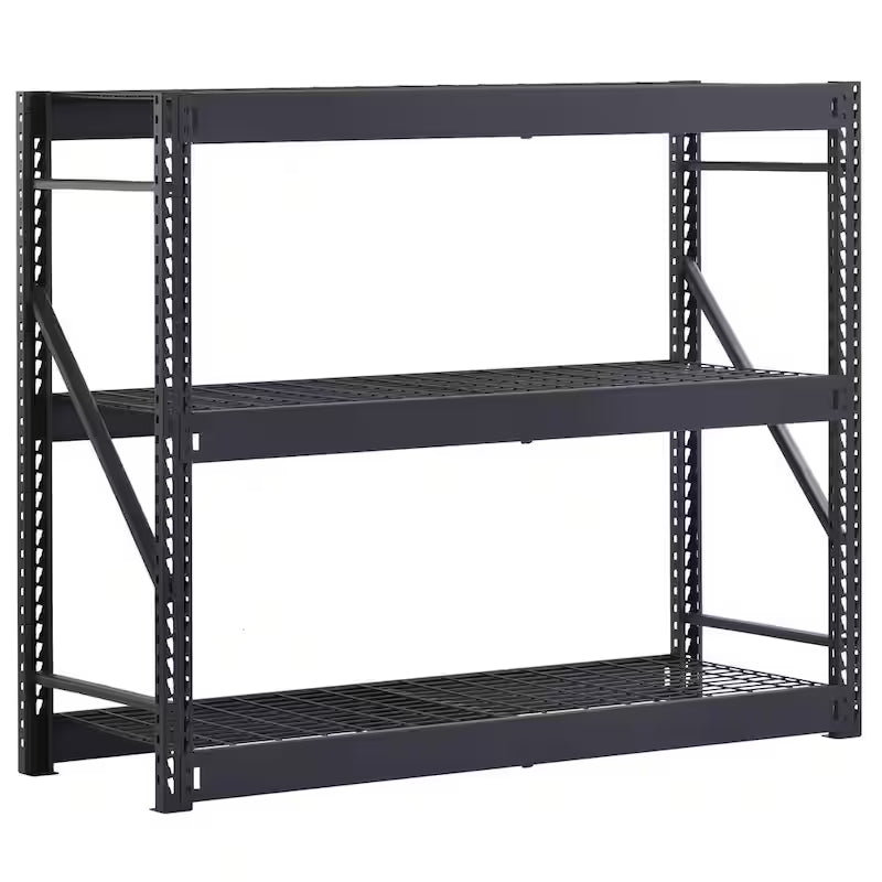 3-Tier Steel Freestanding Garage Storage Shelving Unit in Black D2944