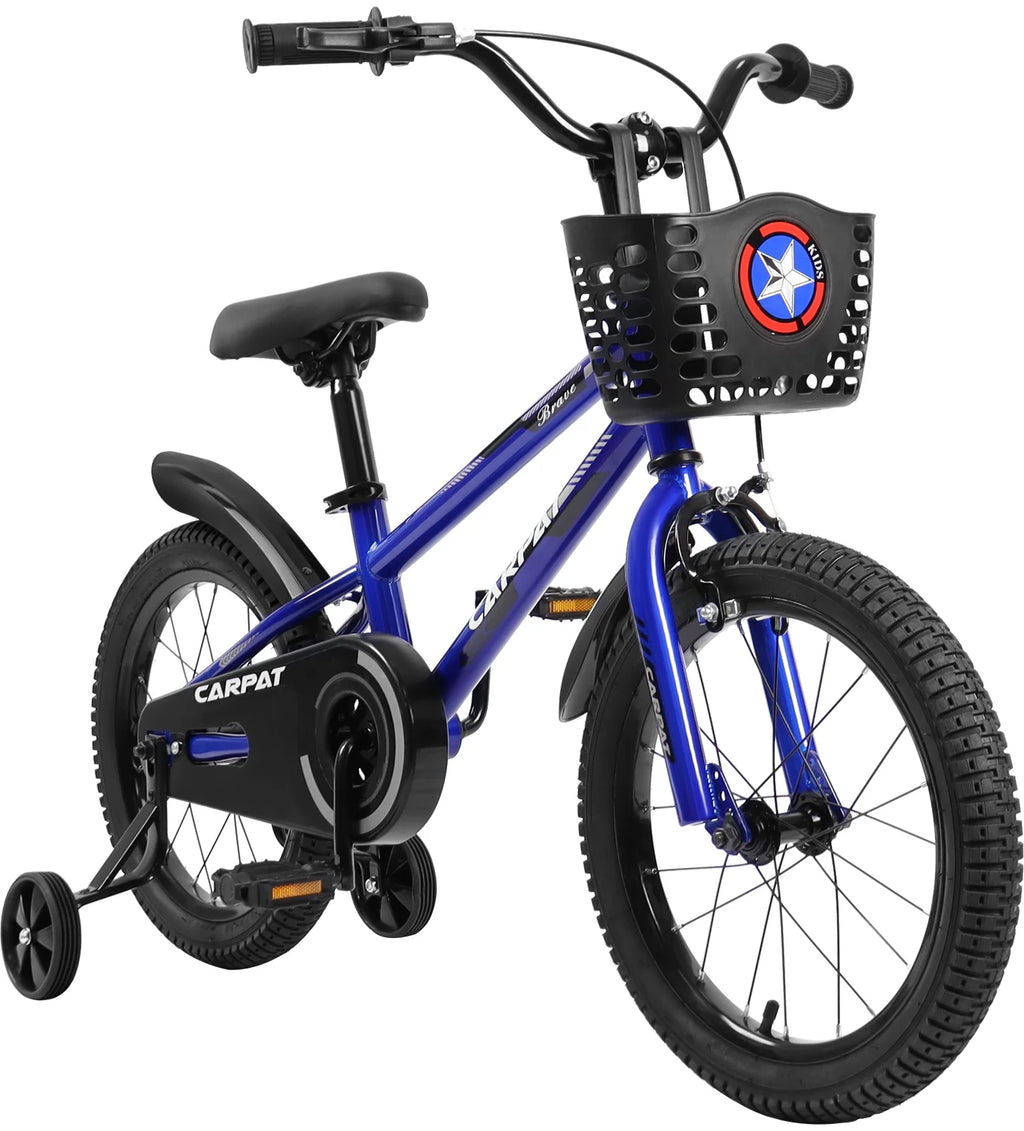 14 Inch Kids Bike with Training Wheels and Basket B2645