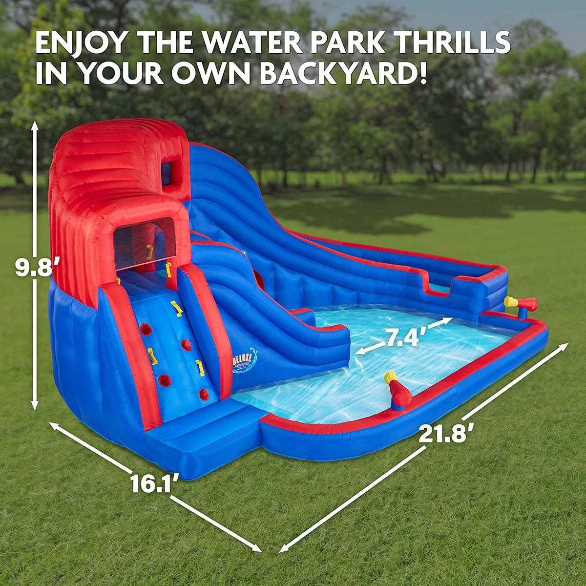Inflatable Water Slide Park & Pool with Pump E619