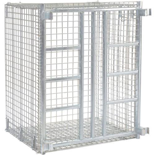 Folding Wire Container 48x40x36-1/2 3000-4000 lb Cap. Drop Gate I2830