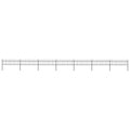 Black Steel Garden Fence with Spear Top H99671