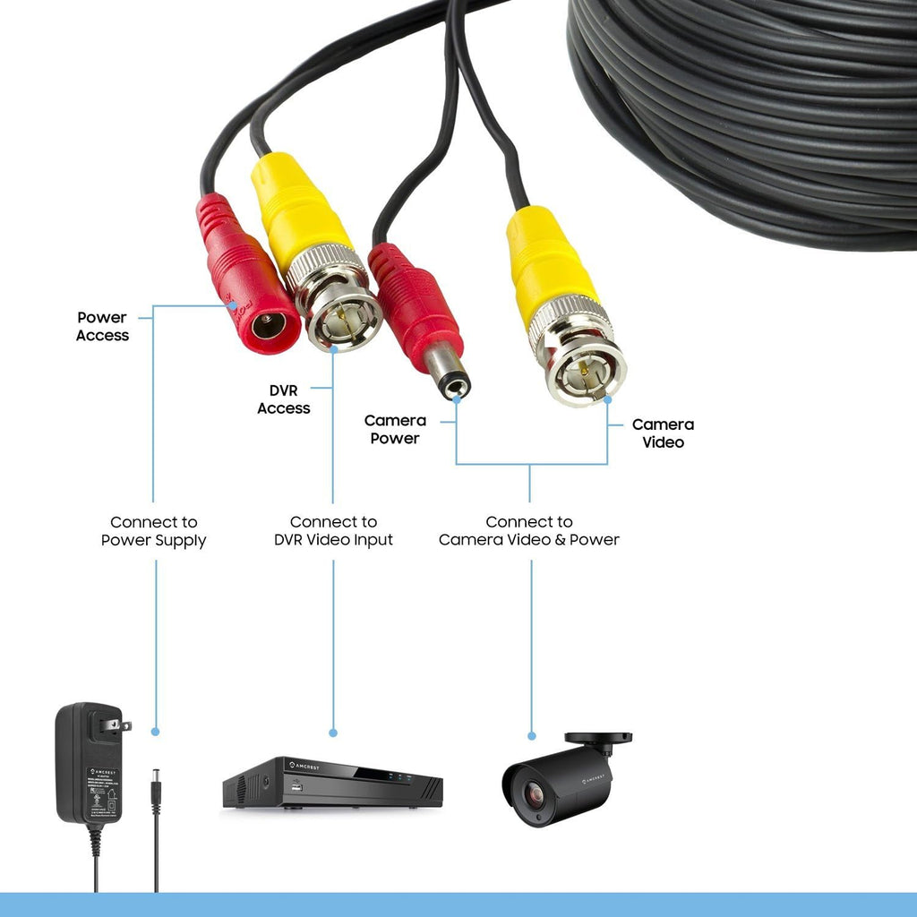 100FT BNC Video and Power Cable J6948