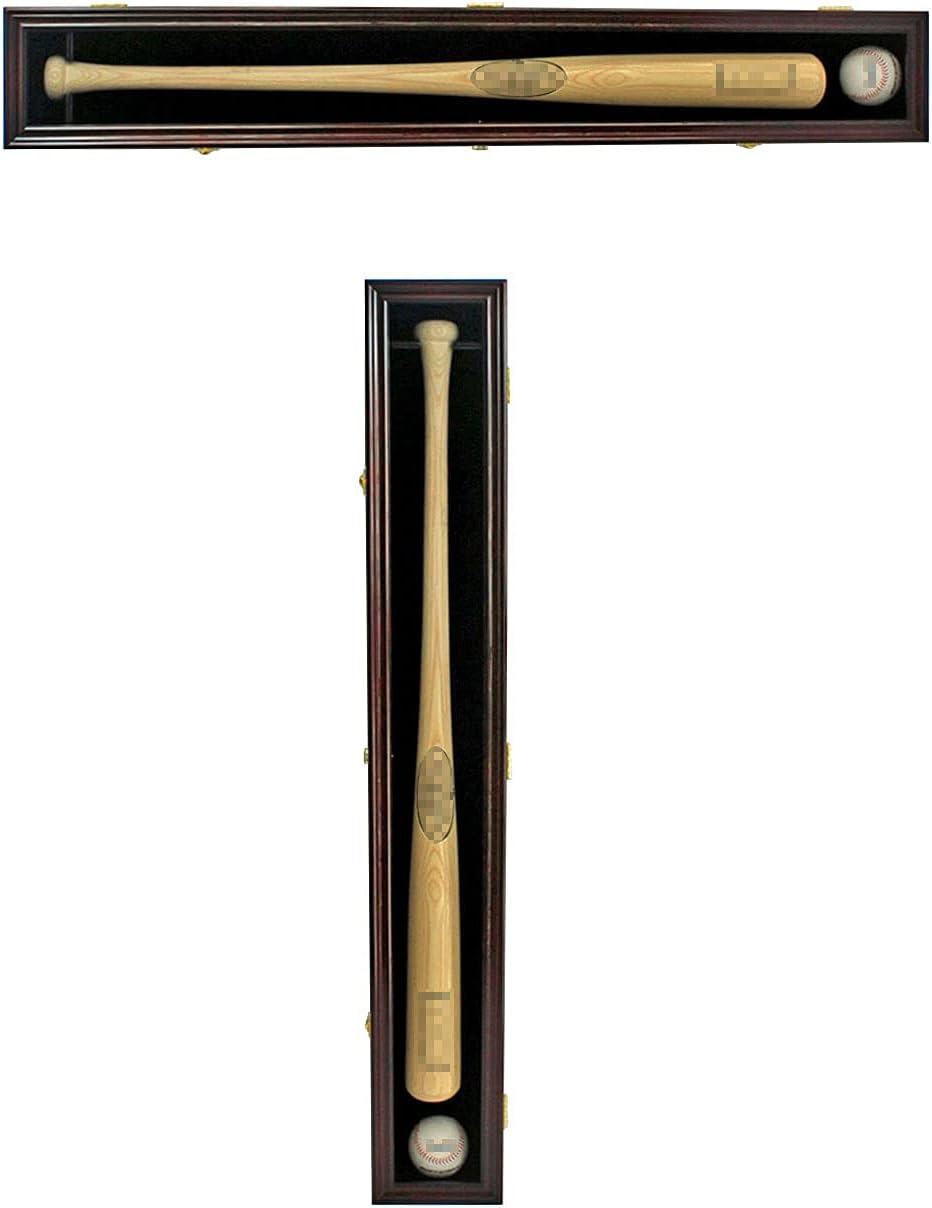 Black Baseball Bat Display Case with Lock Q683196