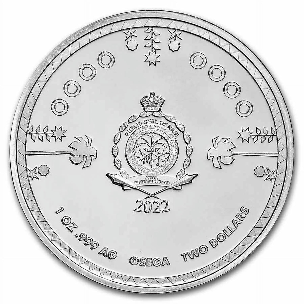 1 oz Silver Sonic Colorized Coin U389