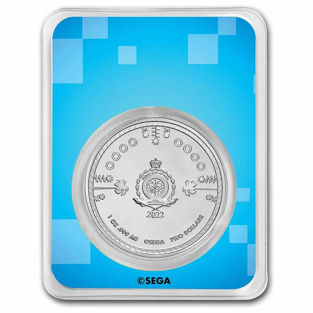 1 oz Silver Sonic Colorized Coin U389