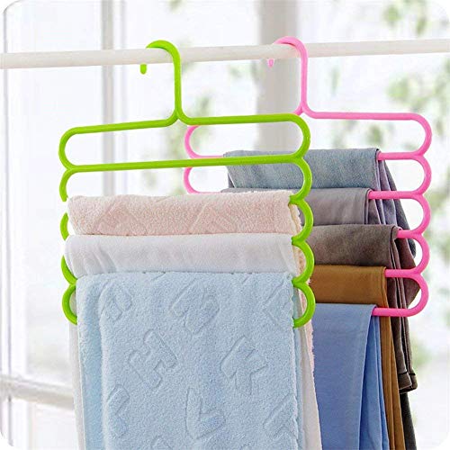 5-in-1 Plastic Hanger Clothes Organiser (Pack of 3) I749589