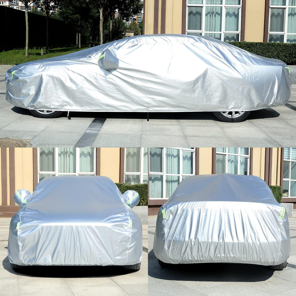 6 Layers Waterproof Car Cover with Lock Y461609