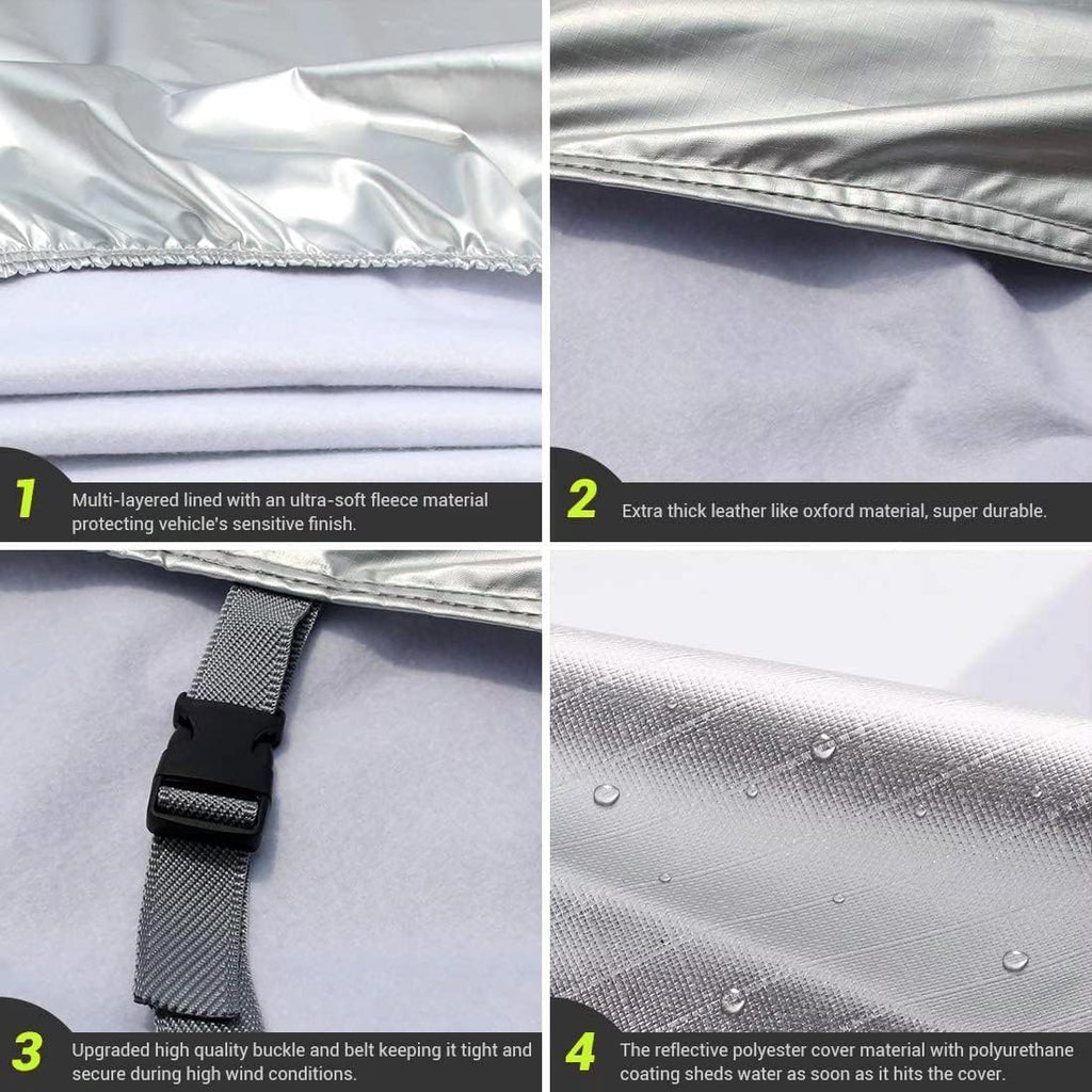 6 Layers Waterproof Car Cover with Lock Y461609
