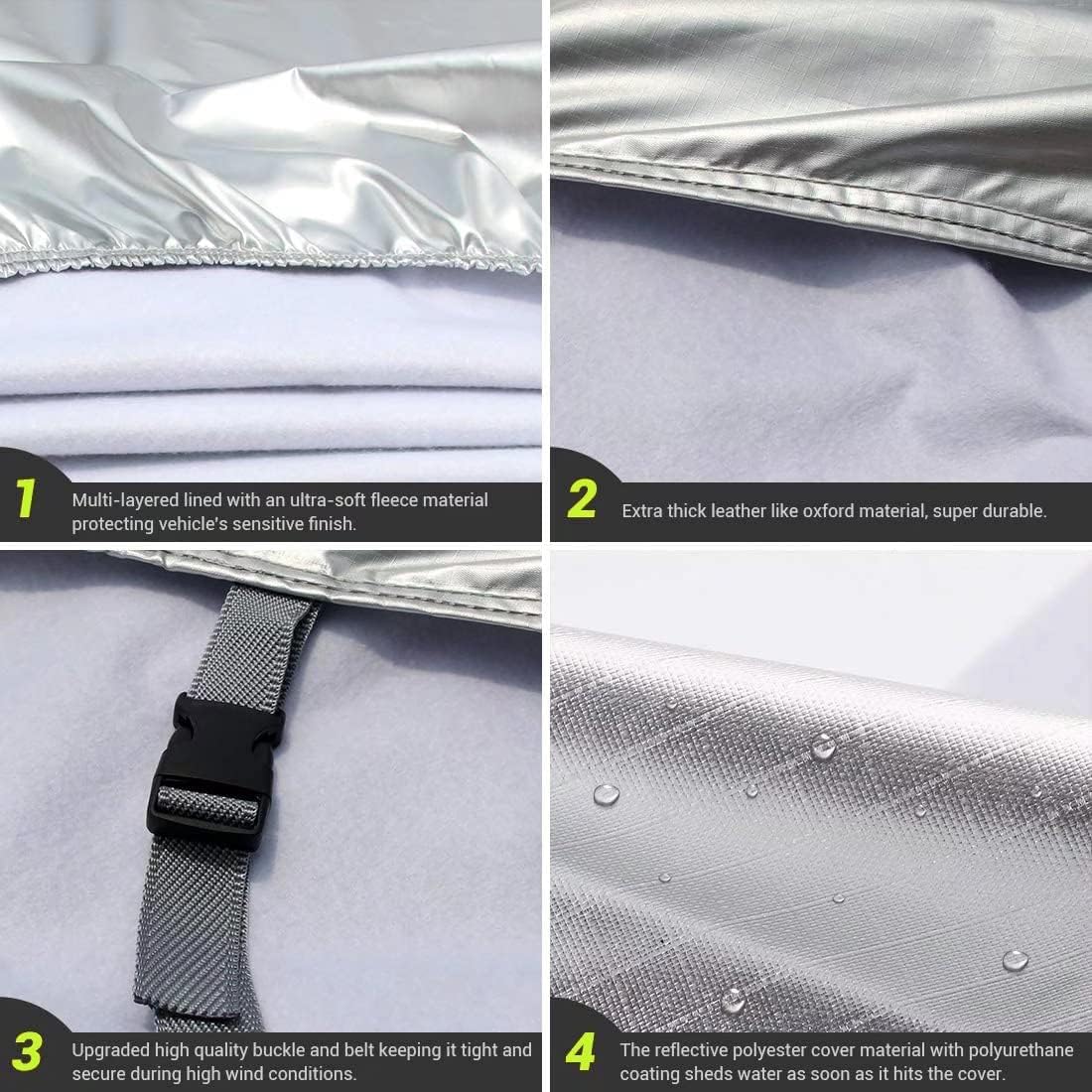 6 Layers Waterproof Car Cover with Lock Y461609
