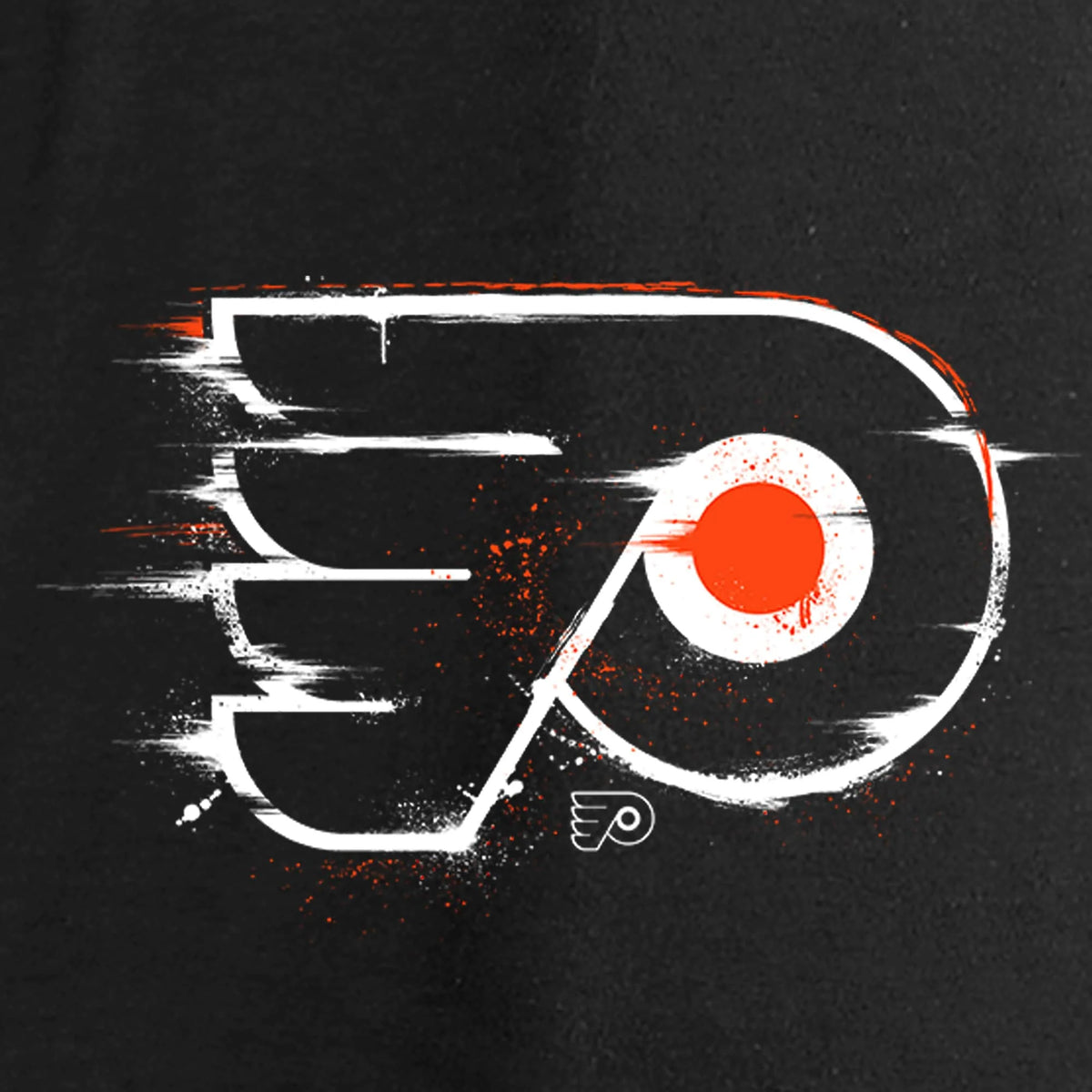 Black Philadelphia Flyers V-Neck Long Sleeve T-Shirt H592