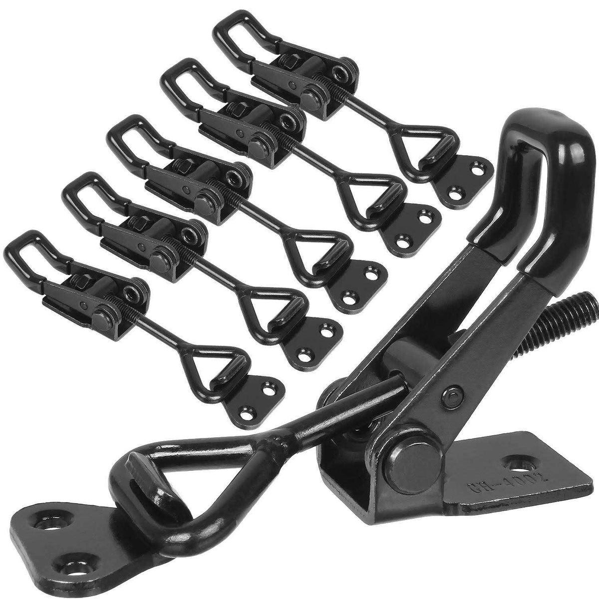 Black Toggle Latch Clamp 6Pcs Heavy Duty Adjustable Toggle Clamp H81751