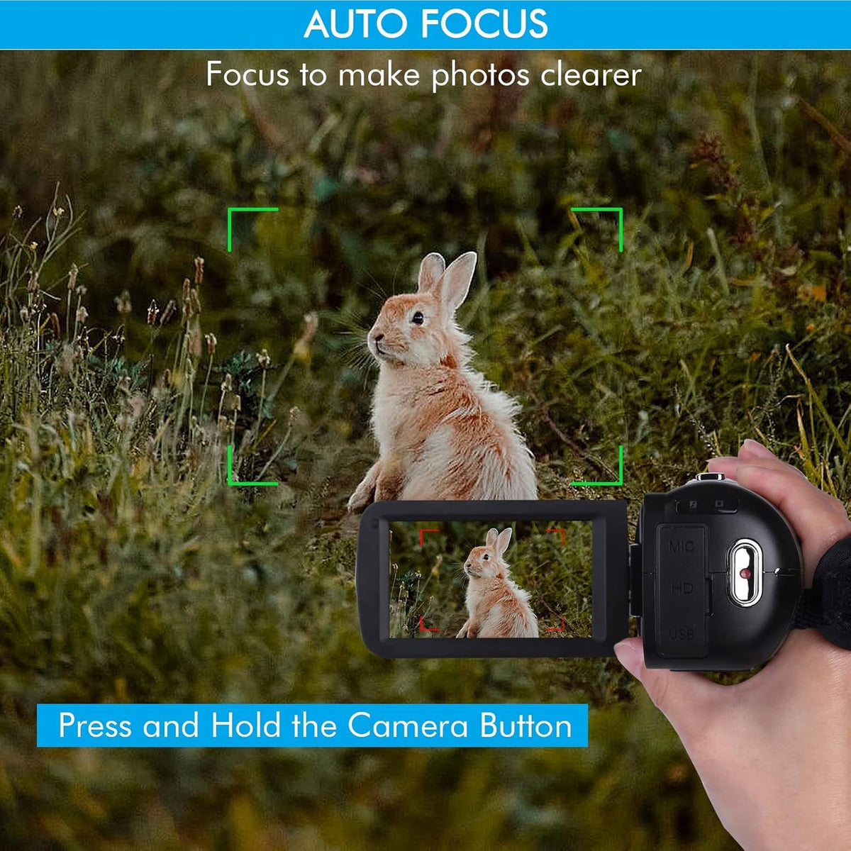 4K Camcorder 48MP 18X Digital Zoom Autofocus Camera H6847