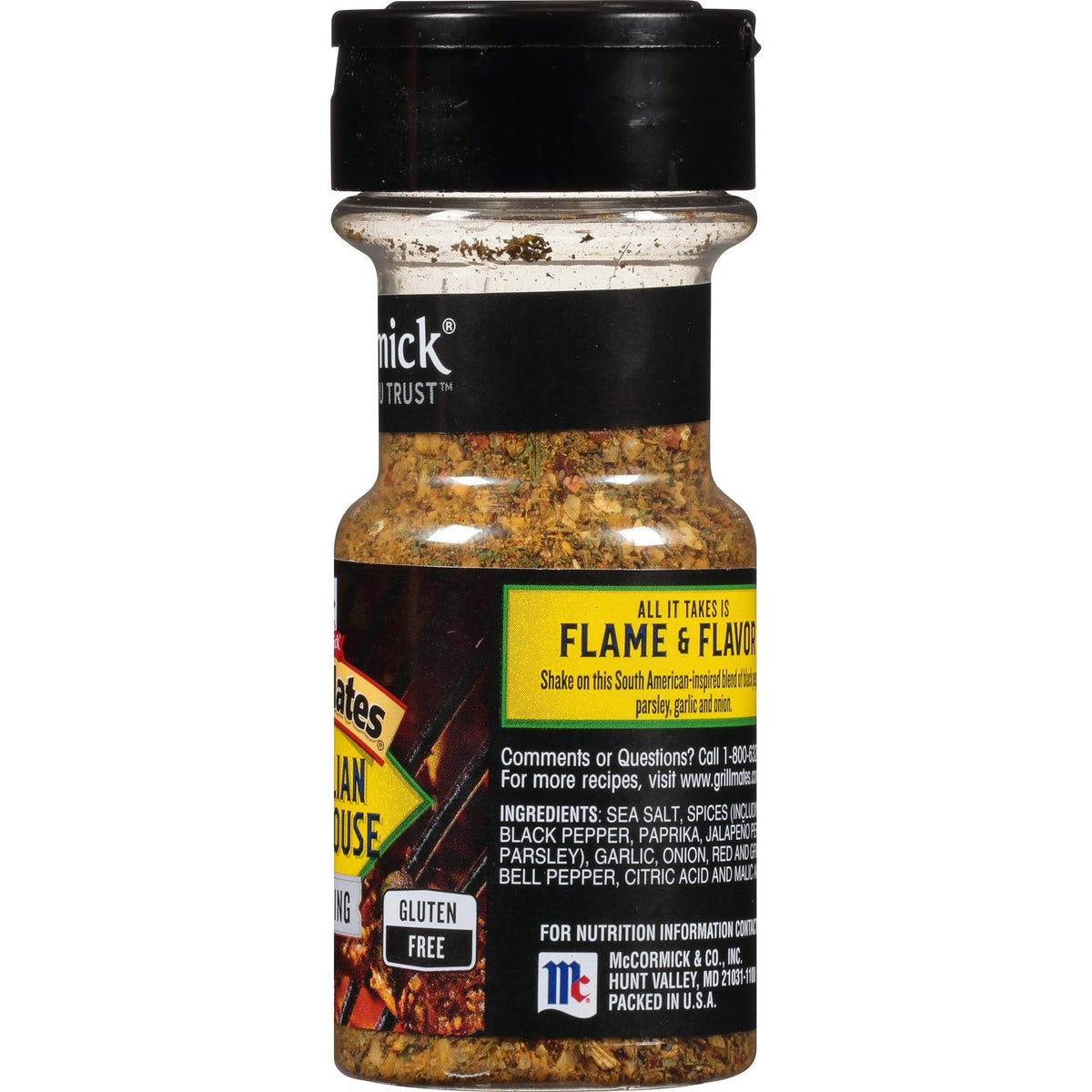 Brazilian Steakhouse Seasoning, 2.12 Ounce Bottle, Pack Of 5 Y31396