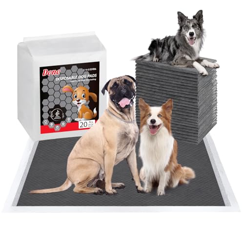 Charcoal Dog Pads - 100pcs: 13" x 18" - 6-Layer Leak-Proof Quick Dry Super Absorbent with Activated Charcoal W299