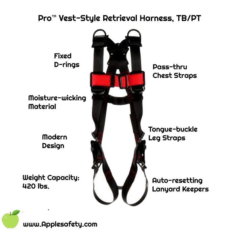 Black Vest-Style Harness M663