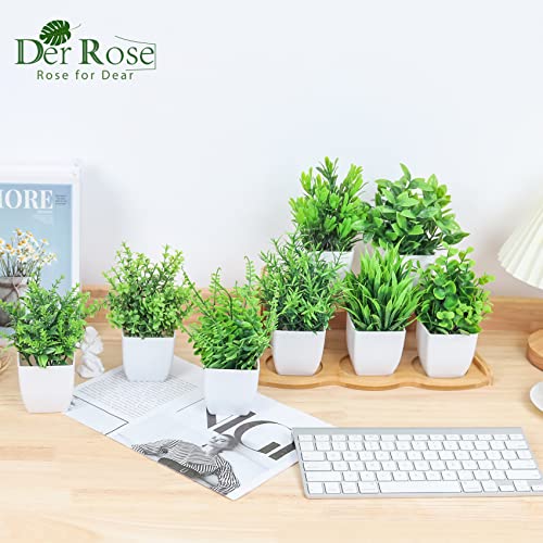 8 Packs Artificial Faux Potted Plants Q407