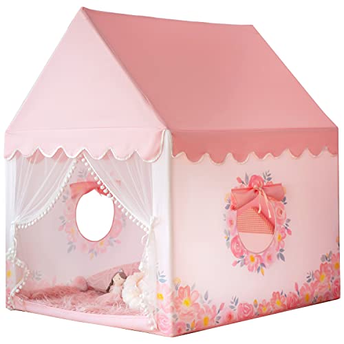 Large Playhouse Kids Play Tent with Padded Mat V858930