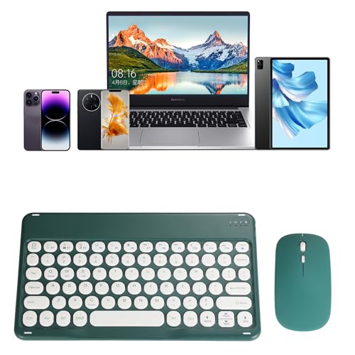 Pink Retro Bluetooth Keyboard and Mouse Combo F740
