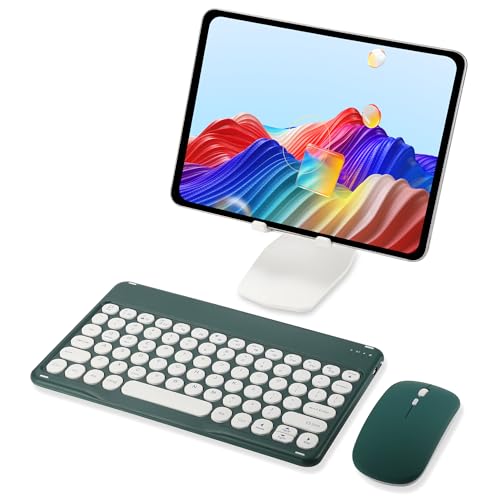 Pink Retro Bluetooth Keyboard and Mouse Combo F740
