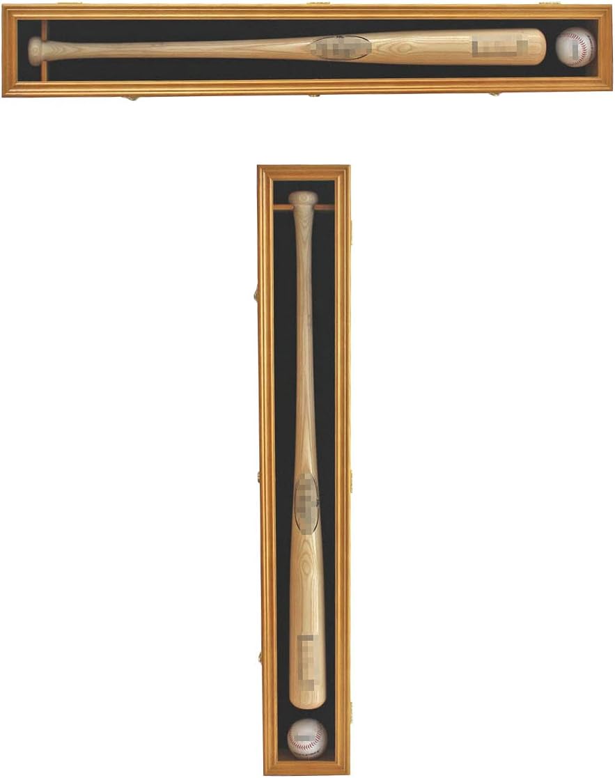 Black Baseball Bat Display Case with Lock Q683196