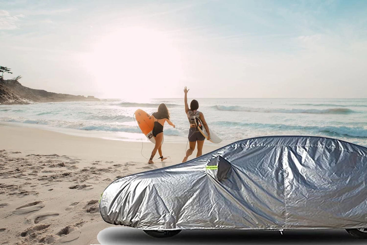 6 Layers Waterproof Car Cover with Lock Y461609