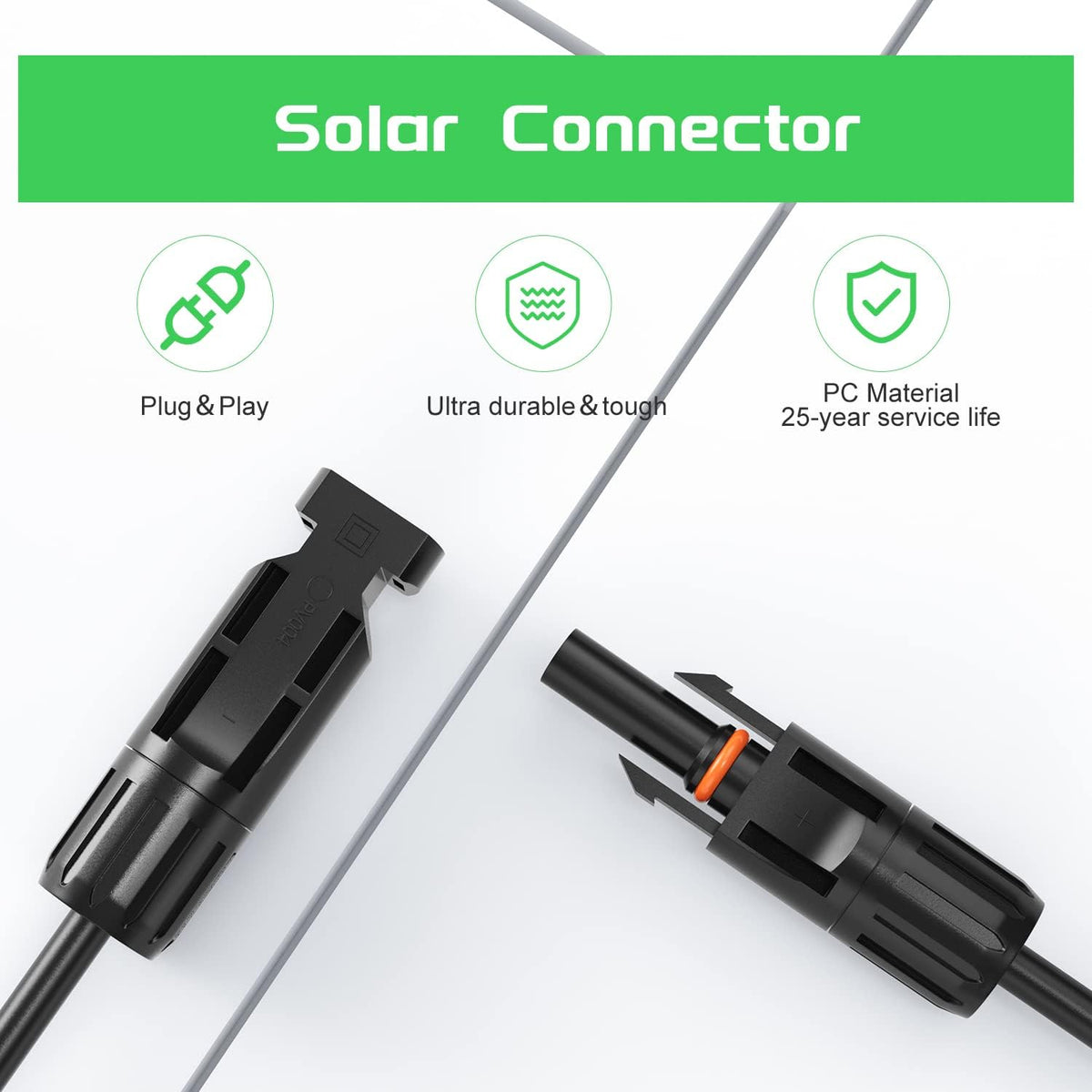 Solar Connectors Y-Branch Cable Pair O2742