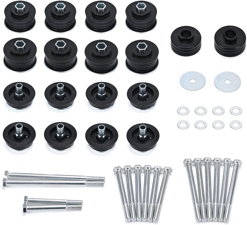 Polyurethane Cab & Body Mount Bushing Kit with Steel Sleeves & Hardware V86386