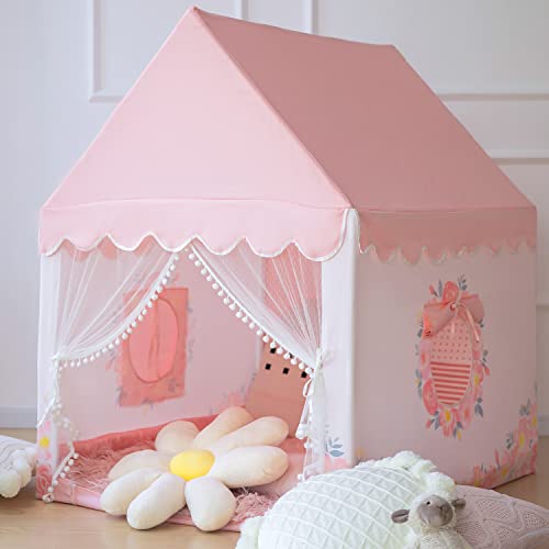 Large Playhouse Kids Play Tent with Padded Mat V858930