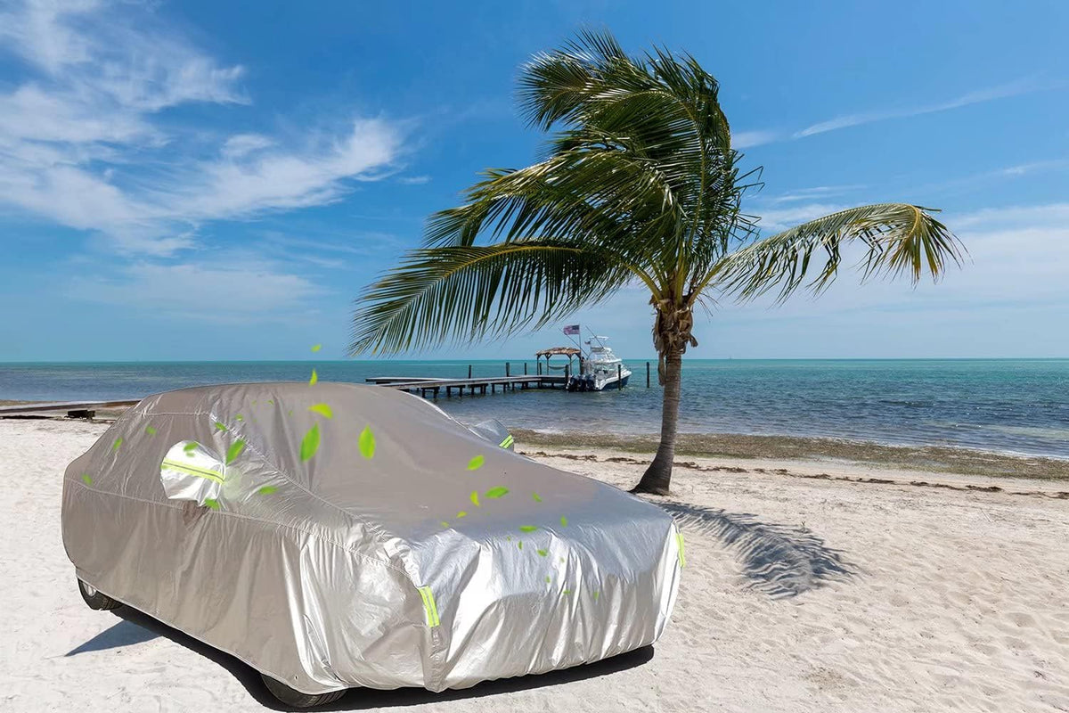 6 Layers Waterproof Car Cover with Lock Y461609