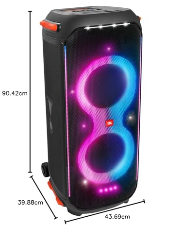 Black Party Speaker with Handle Wheels L994