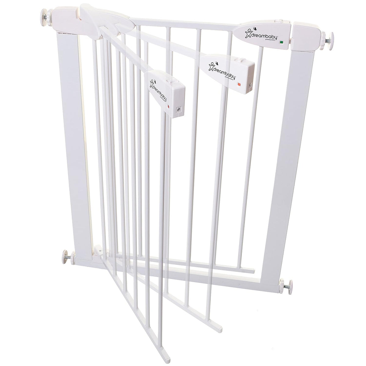 White Magnetic Auto Close Baby Gate I58017
