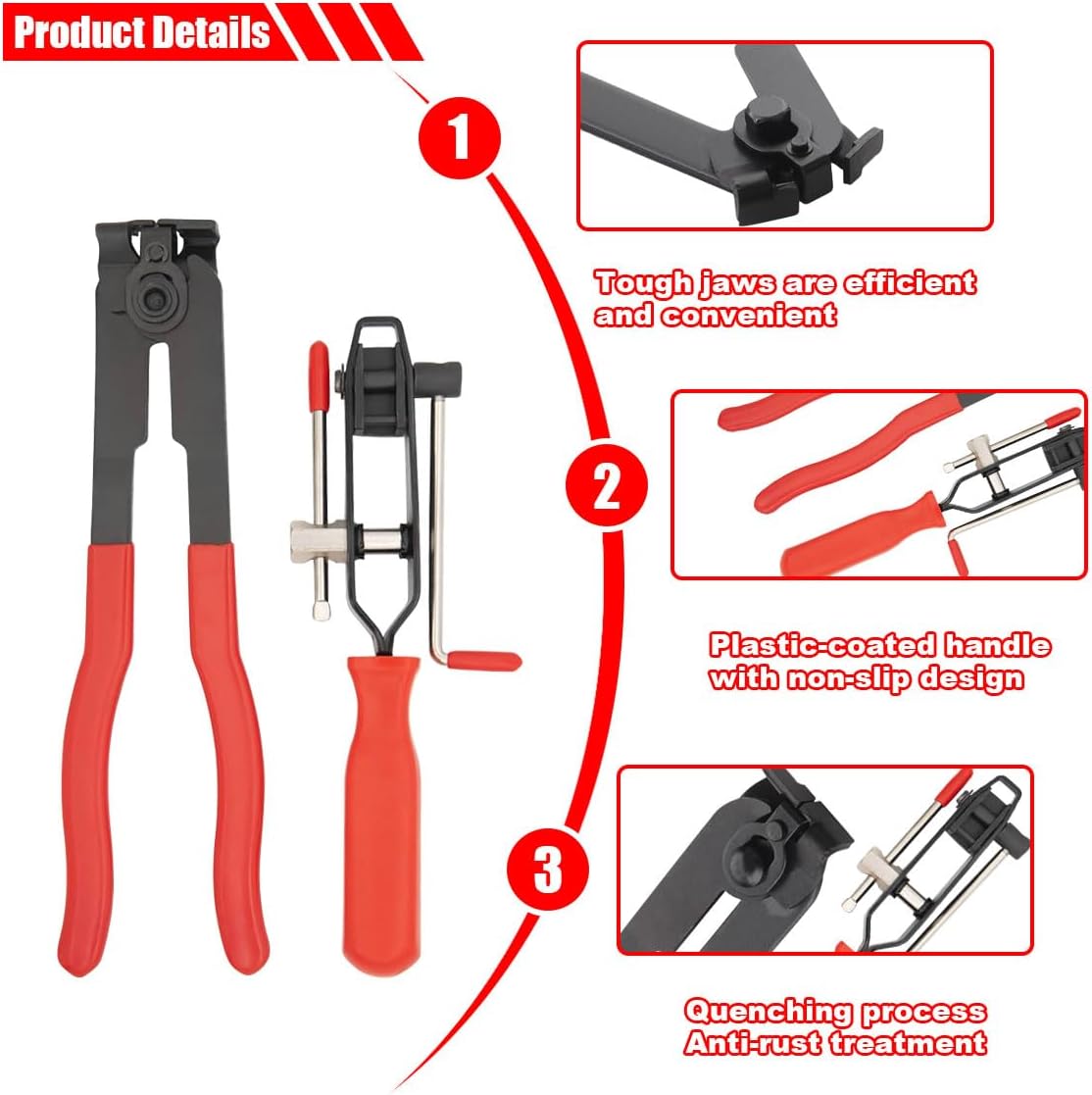 CV Joint Boot Clamp Pliers Set N9503