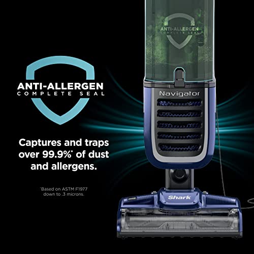 Navy Upright Vacuum with HEPA Filtration L8086
