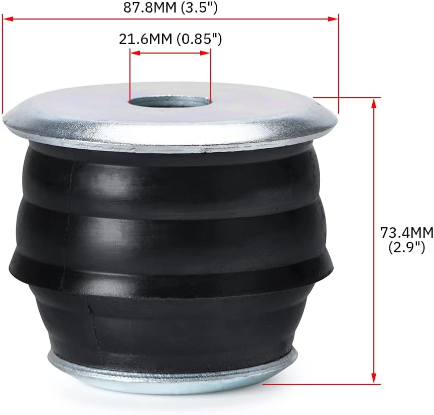 Polyurethane Cab & Body Mount Bushing Kit with Steel Sleeves & Hardware V86386
