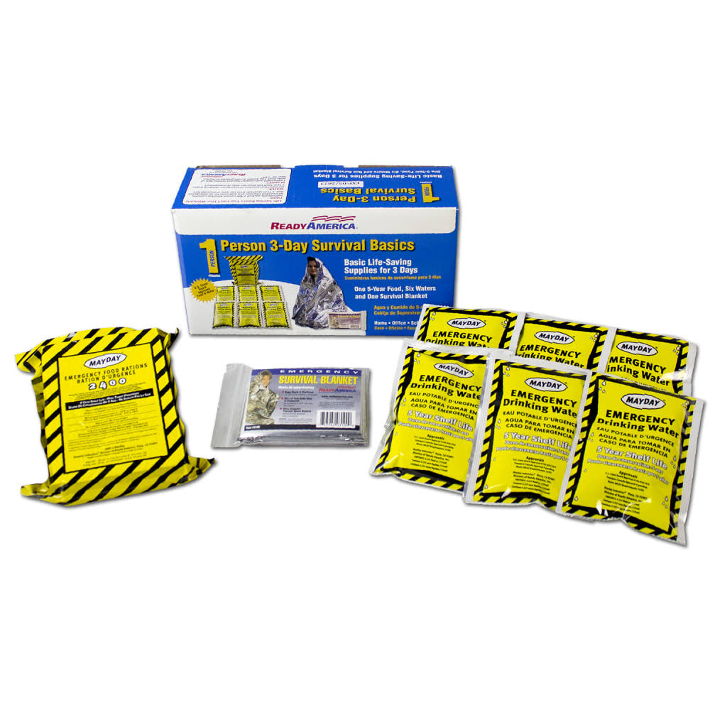 1-Person 3-Day Survival Kit, Case of 6 Kits Q531