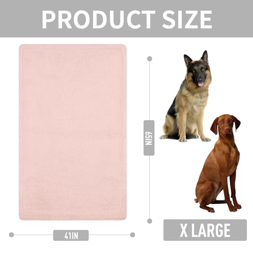 Grey Washable Sherpa Fleece Dog Blanket 24x32 Inches L4481