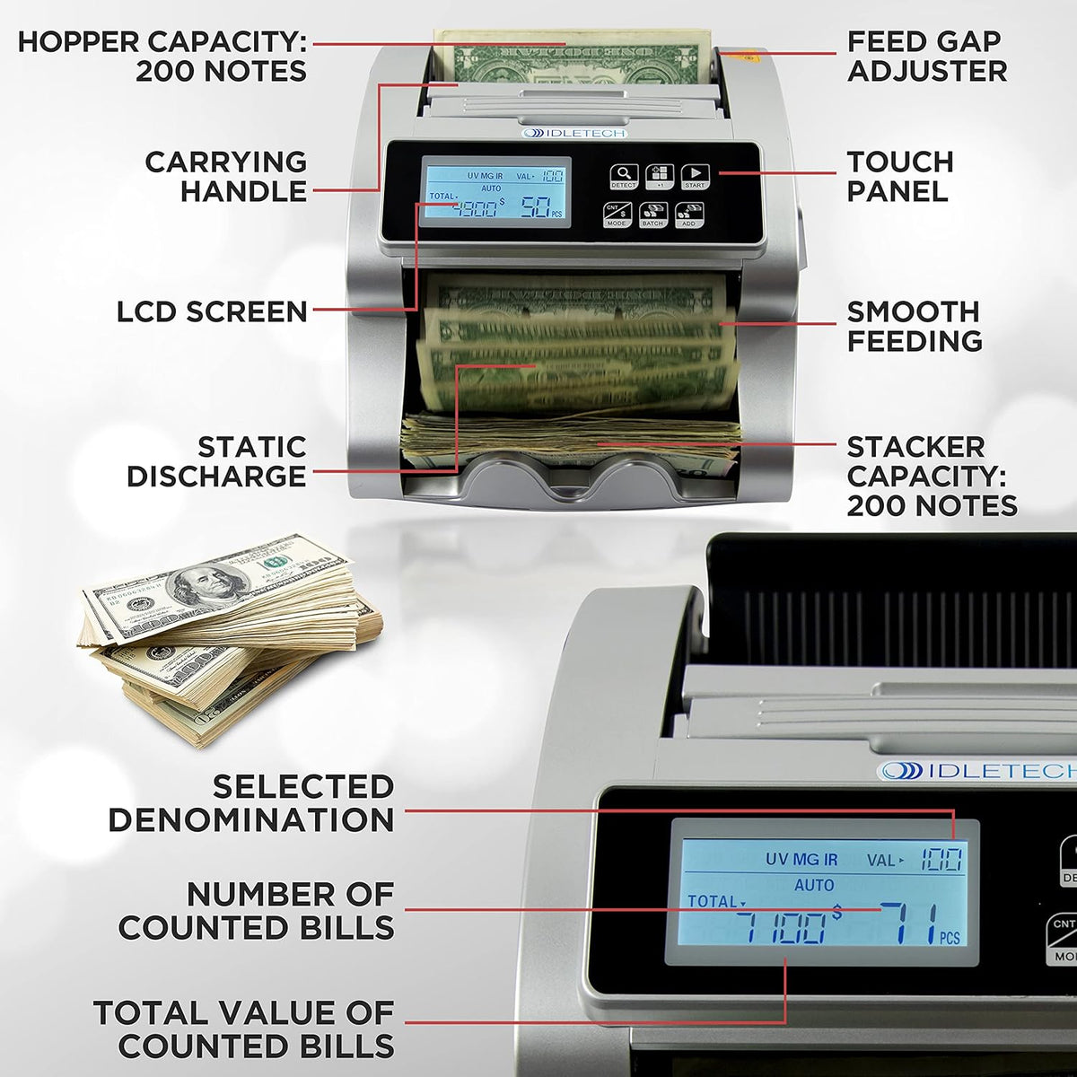 Money Counter Machine with Value Calculation O675566
