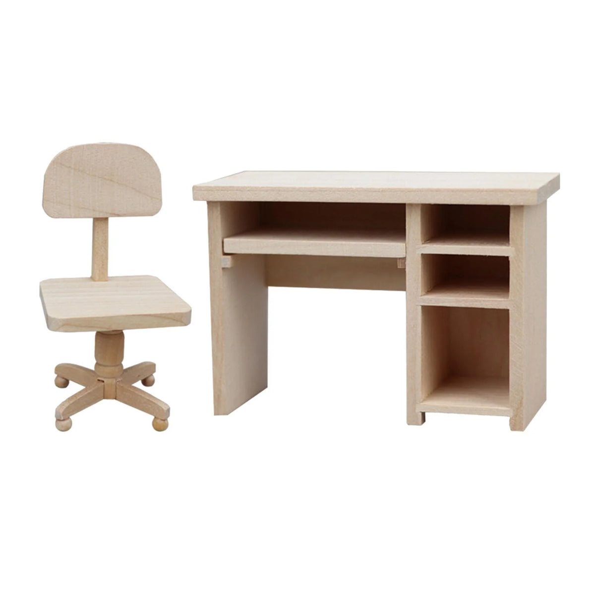 1/12 Mini Office Desk and Chair Dollhouse Furniture R1390