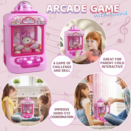 Mini Claw Machine with Sound & 20 Mini Plush Toys H332249