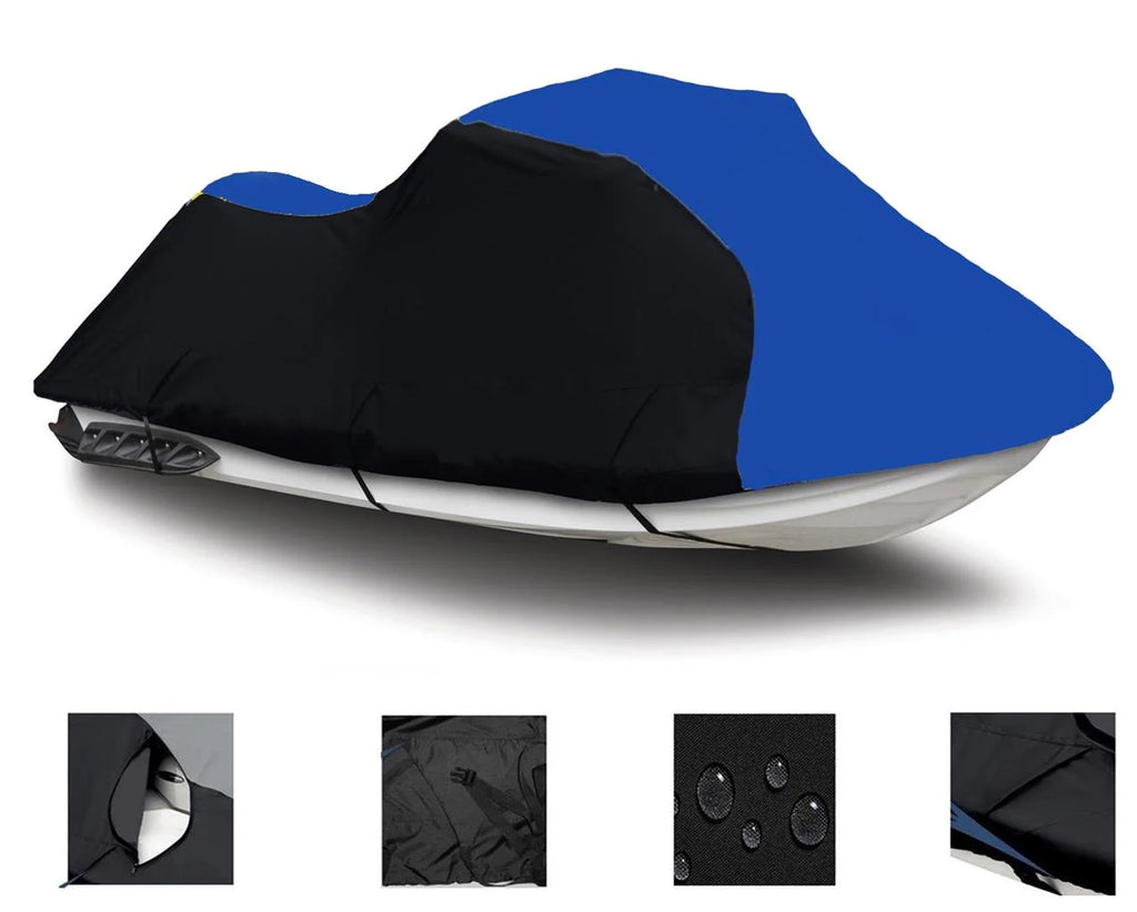 Black Blue Heavy-Duty 600 Denier Jet Ski Cover R387