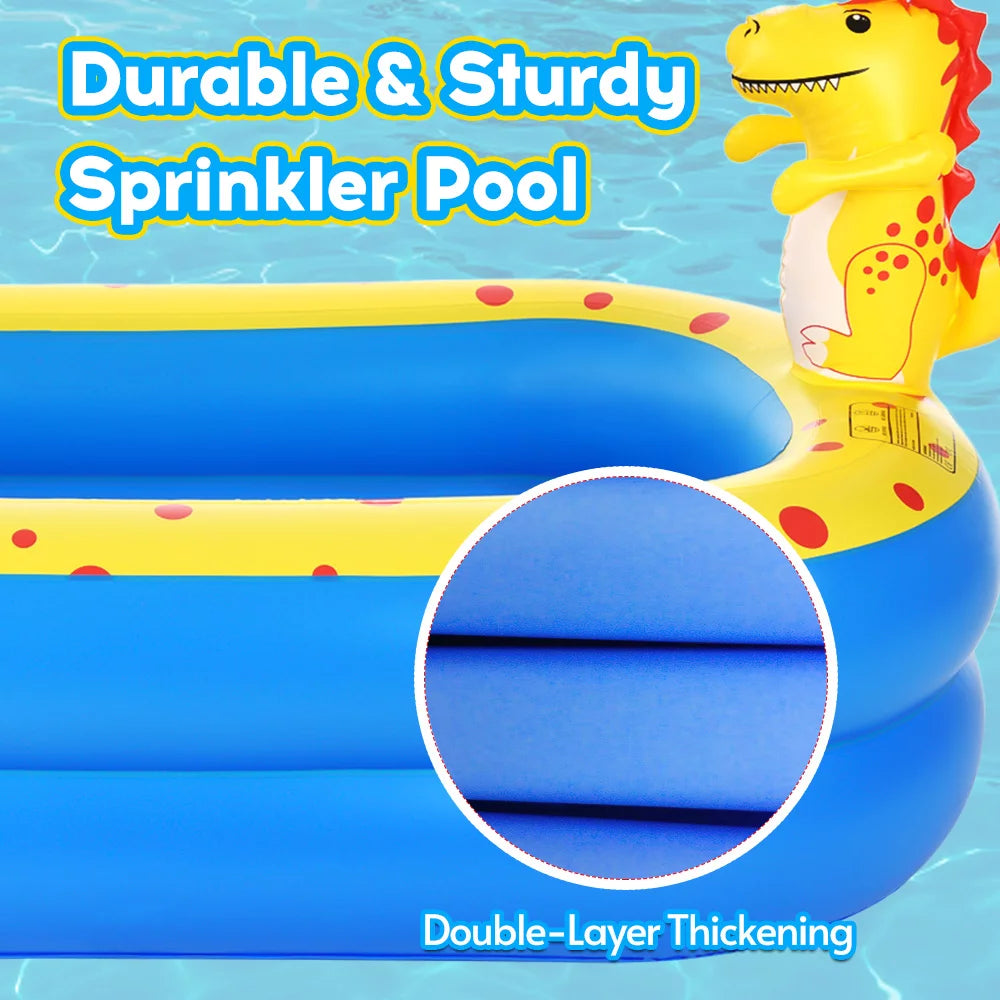 Inflatable Sprinkler Pool 67 * 40in H213