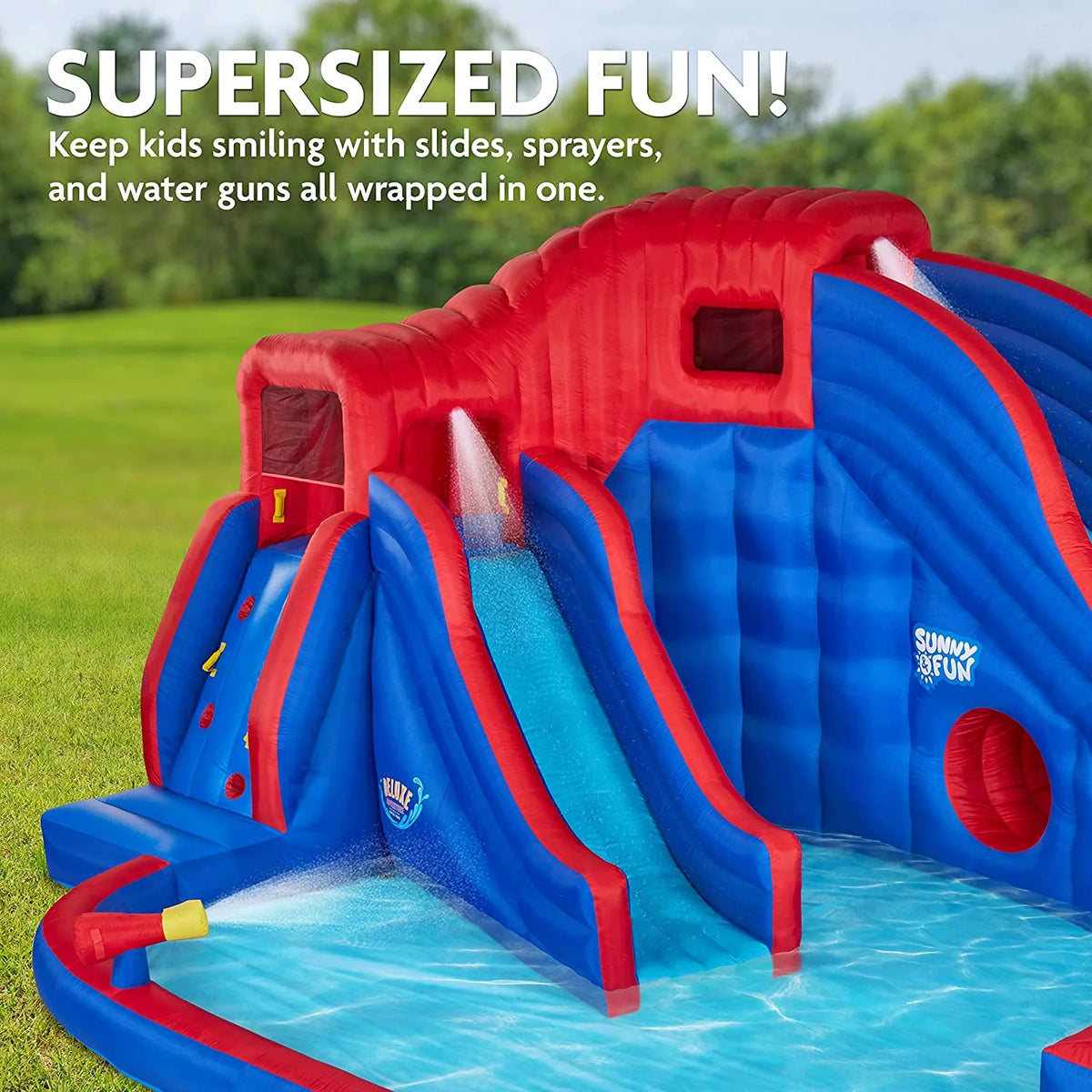 Inflatable Water Slide Park & Pool with Pump E619