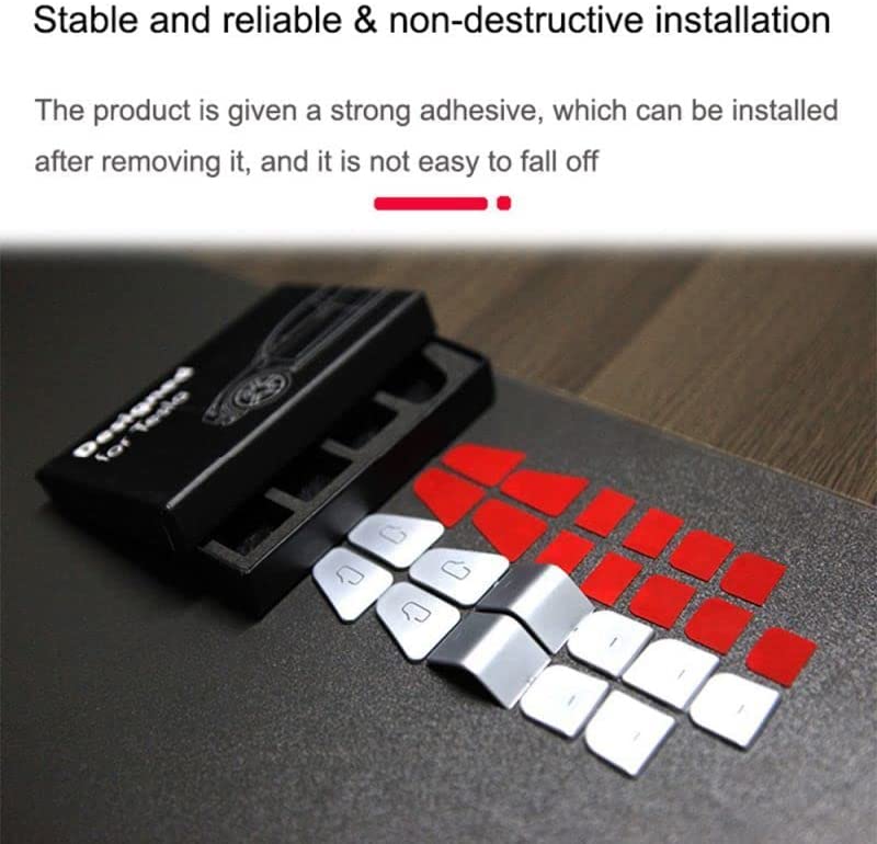 Red Window Lift Button Switch Sticker 11PCS O279535