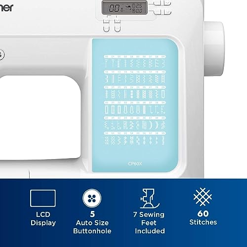 Computerized Sewing Machine with 60 Built-in Stitches U36993