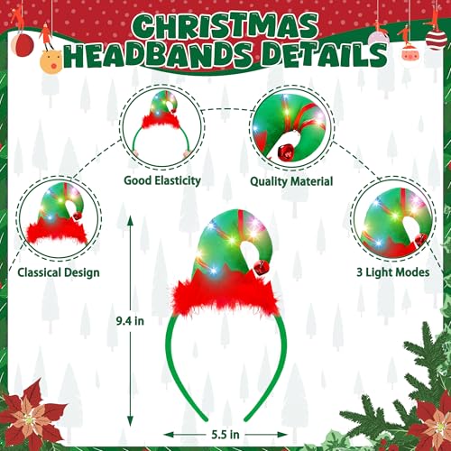 Christmas Light Up Headband and Necklace 2 Pack R18231