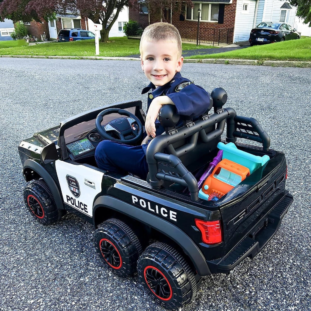 24V Kids Electric Ride on Toy Truck, 4WD 2 Seater C9497